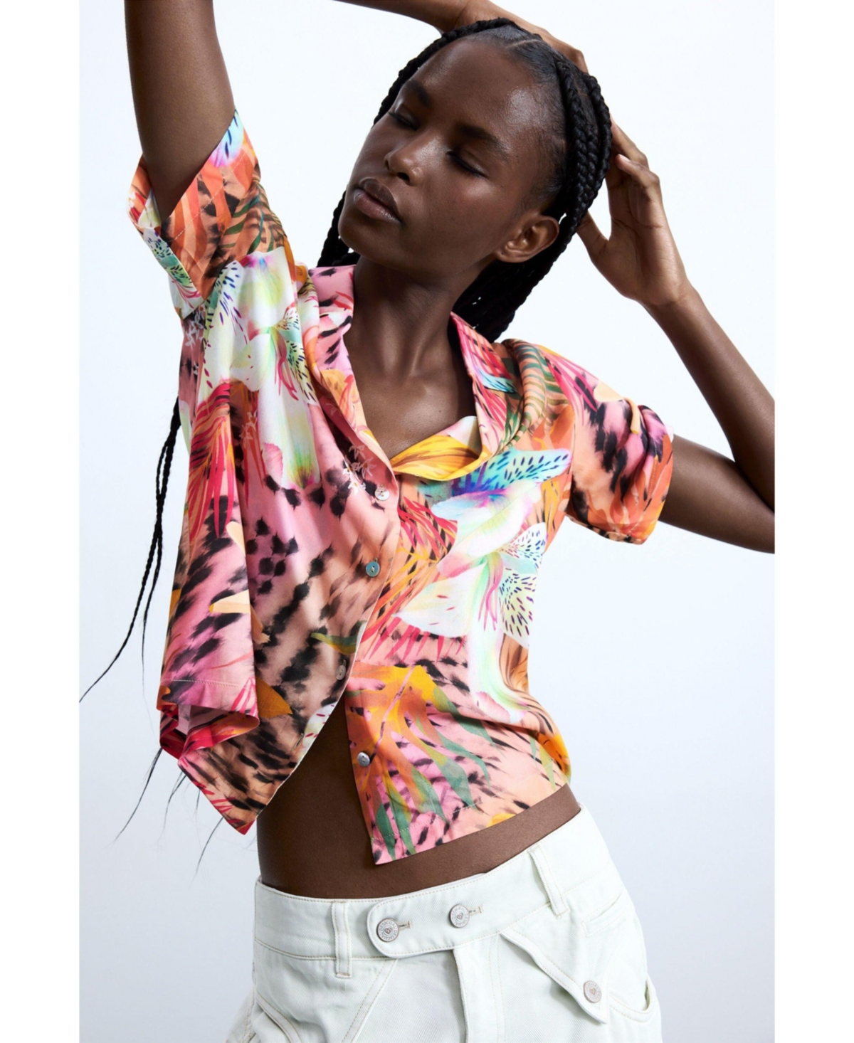 Desigual Women's Short-sleeve tropical shirt