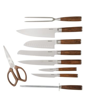 High-Carbon 1.4116 German Steel 15 Piece Full Tang Forged Cutlery Kitchen Knife Block Set