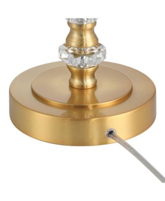 Gracie 32" High Brass and Crystal 3-Way Table Lamp