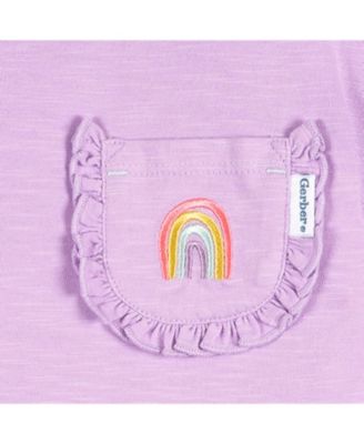 Toddler Girls 2-Piece Pocket Tee and Shorts Set