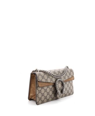 Small Dionysus Bag GG Coated Canvas with Crystal Embellished Metal