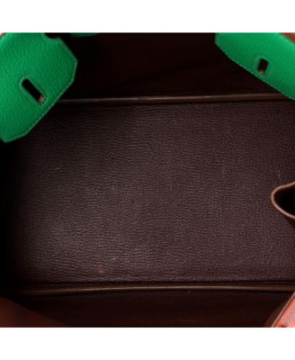 Birkin 30 Handbag Tricolor Chevre Mysore with Gold Hardware