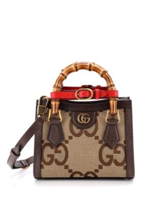 Mini Diana NM Bamboo Handle Tote Jumbo GG Canvas