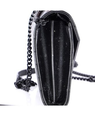 Medium Classic Monogram Wallet on Chain Matelasse Chevron Leather