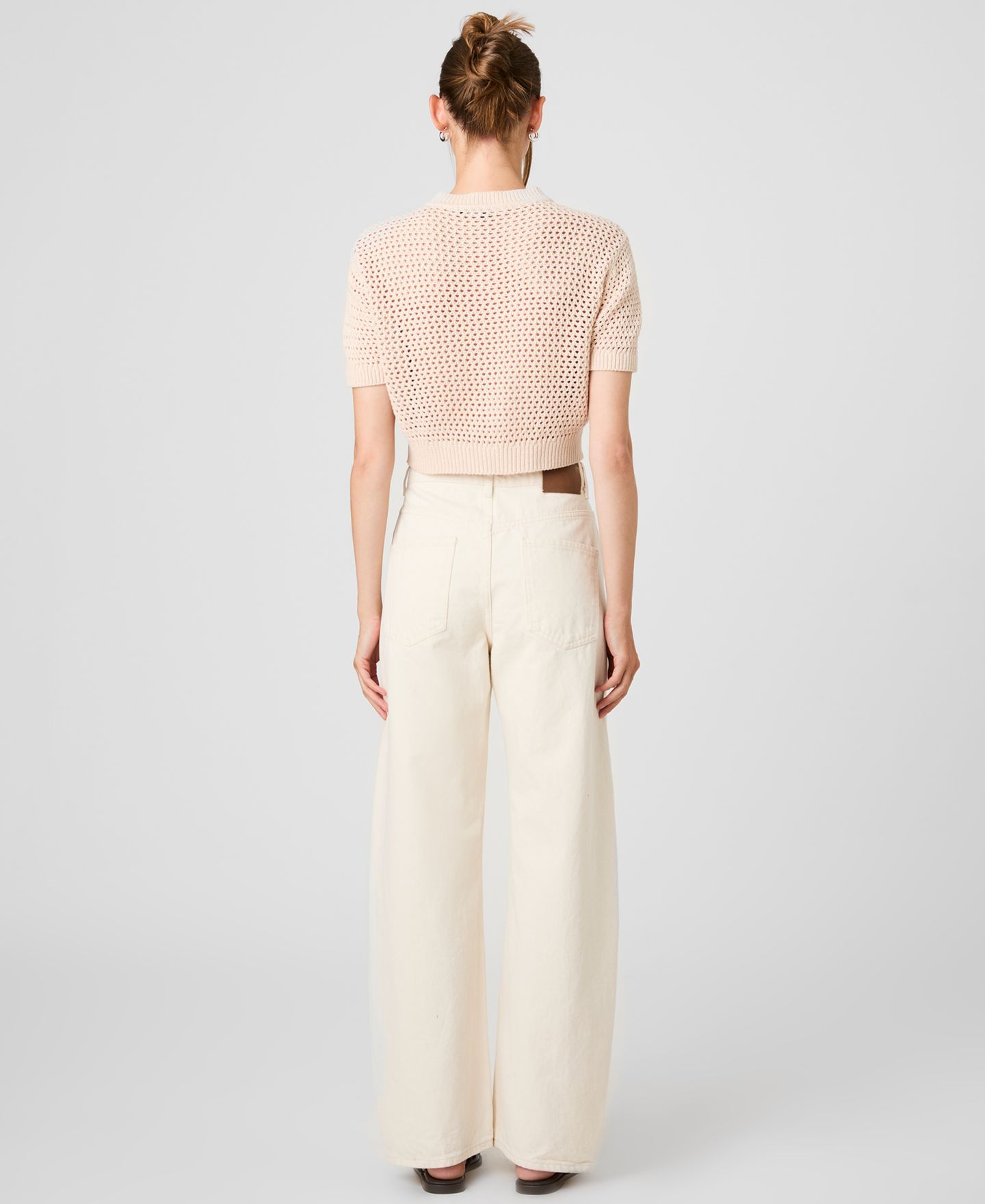 Женский топ French Connection Knit Short-Sleeve, цвет: Seashell — фото 3
