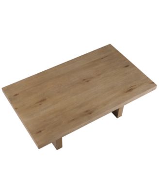 Macai 48" Wood Rectangle Coffee Table