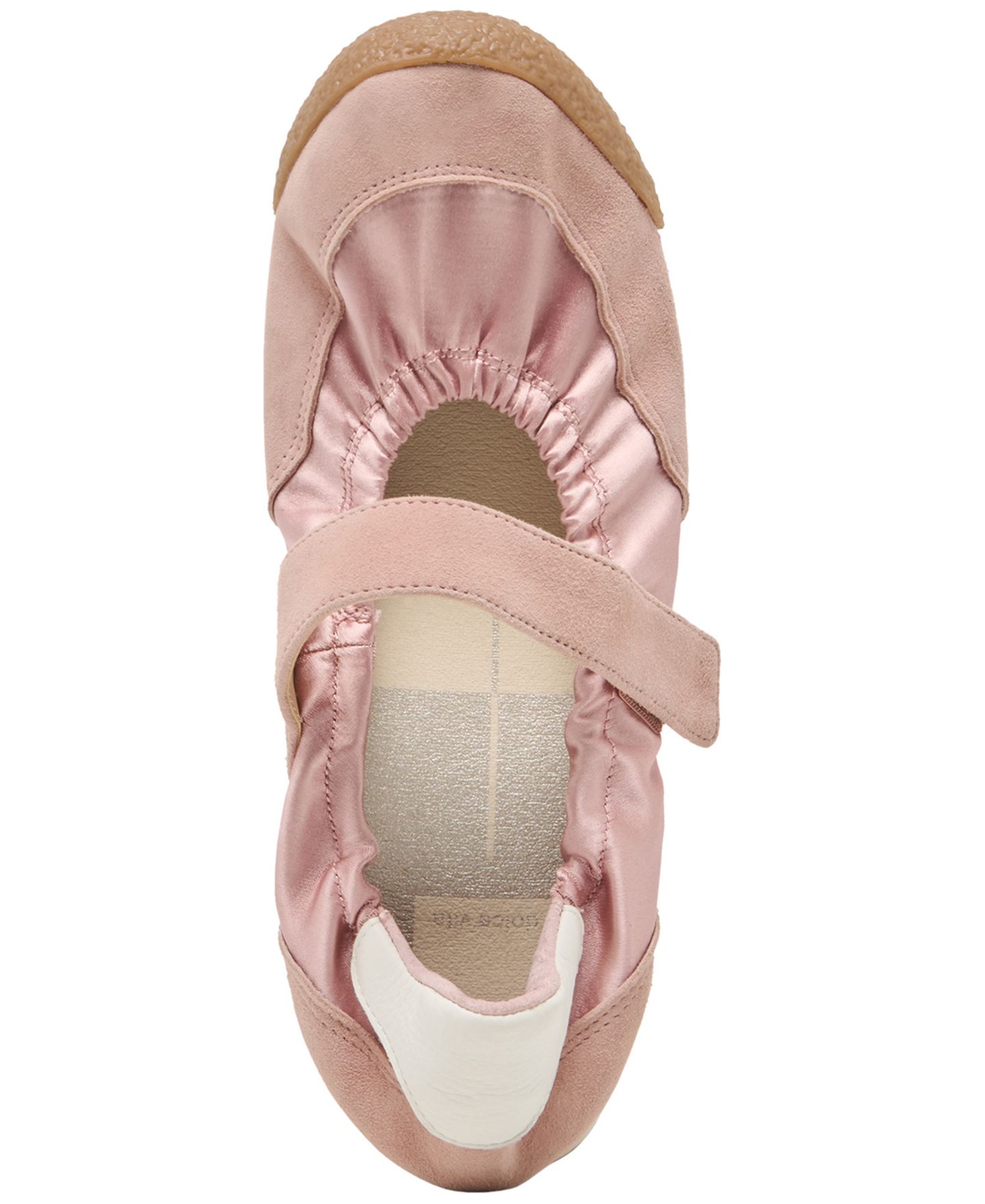 Женские кроссовки Dolce Vita Spruce Ballet Mary Jane Flat, цвет: Розовый атласный — фото 4