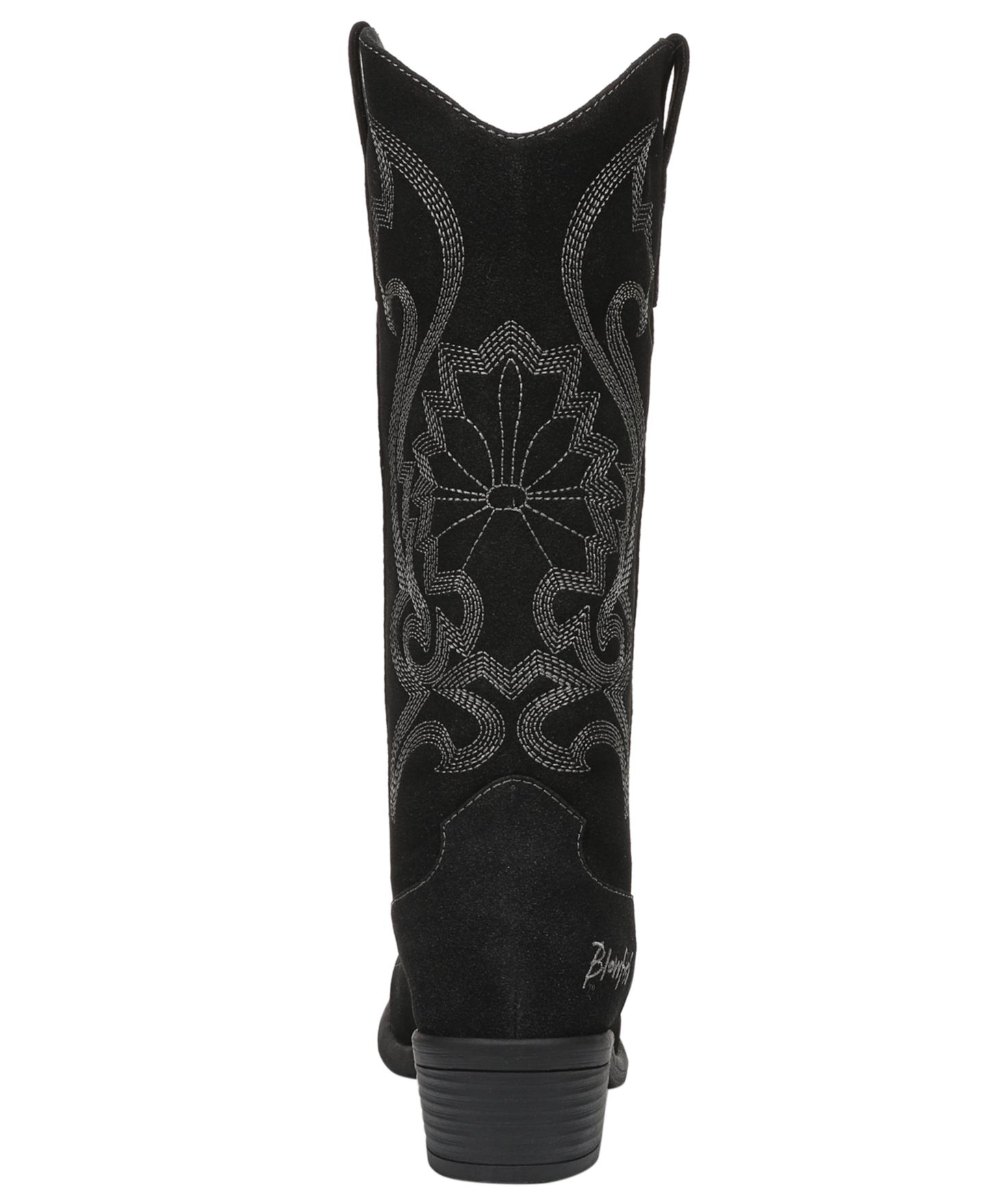 Женские ботинки Blowfish Malibu Stutter Western Tall, цвет: Чёрный искусственный замшевый — фото 3