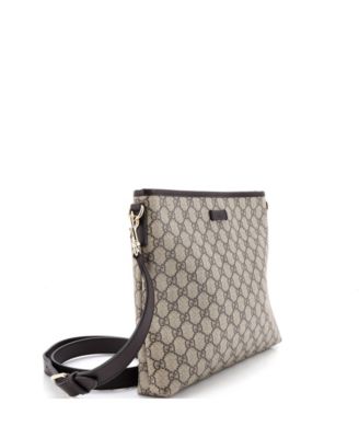 Medium Zip Top Messenger Bag GG Coated Canvas