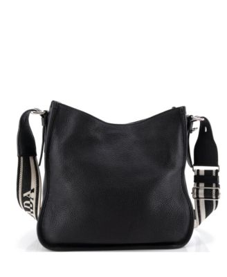 Medium Logo Strap Hobo Leather