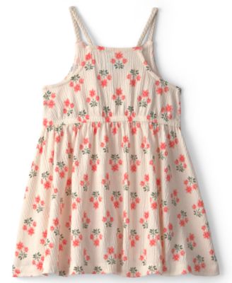 Girls' 2T-5T Floral Ruffle Dress