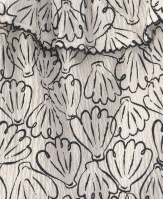 Girls' 2T-5T Floral Ruffle Top and Shorts, 2-Piece Set