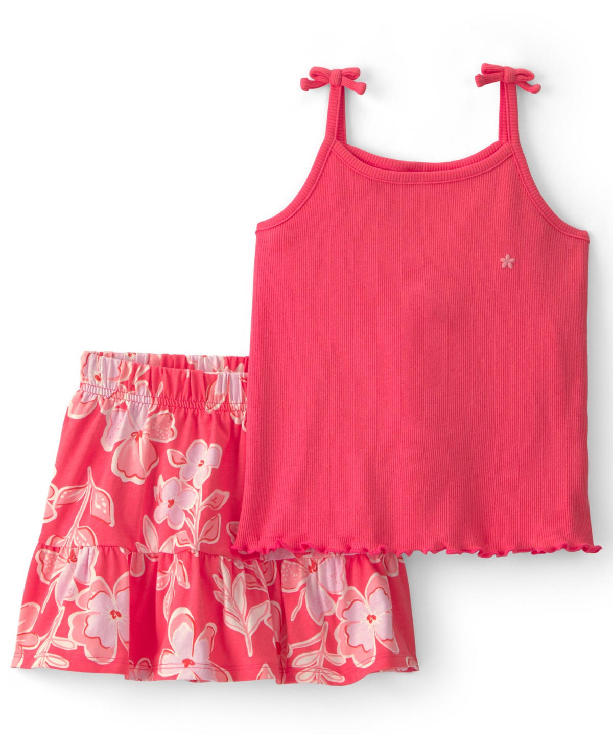 Carter's Girls' 2T-5T Floral Top and Skirt, 2-Piece Set — фото 1