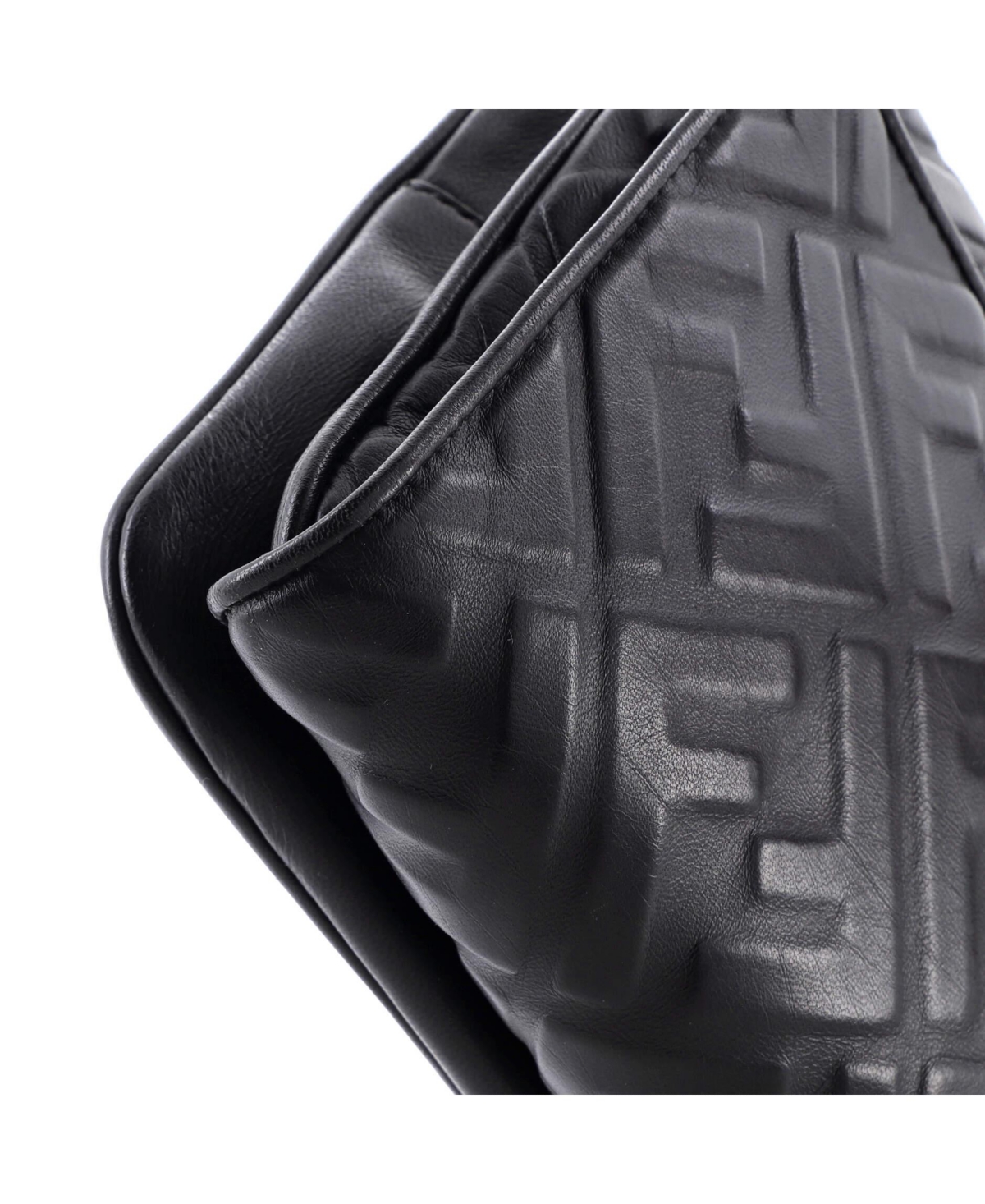 Pre-Owned Fendi Upside Down Bag Zucca Embossed Leather