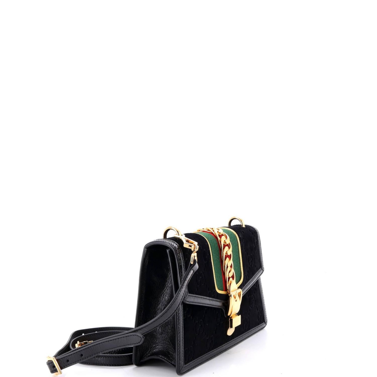 Small Sylvie Shoulder Bag GG Velvet