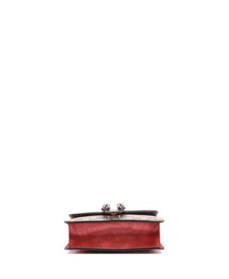 Mini Dionysus Bag Blooms Print GG Coated Canvas