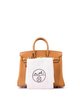 Birkin 25 Handbag Brown Swift with Gold Hardware