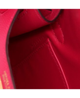 Kelly 20 Handbag Pink Epsom with Gold Hardware