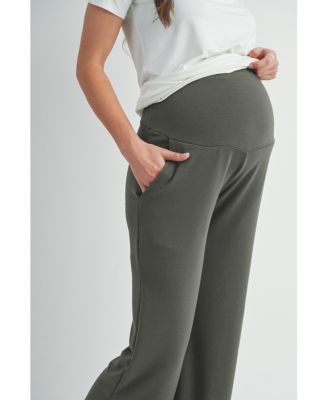 Maternity Over-the-Belly Wide Leg Lounge Pants