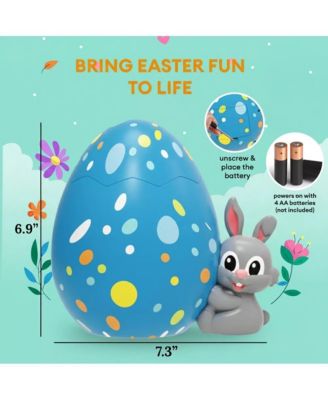 Easter Egg Bubble Maker Machine, Bunny Designed Automatic Bubble Maker Toy, Battery Operated Easter Egg Outdoor Bubble Blower Toys