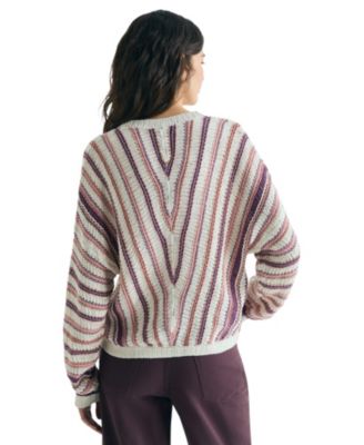 Women's Multicolored Striped Sweater