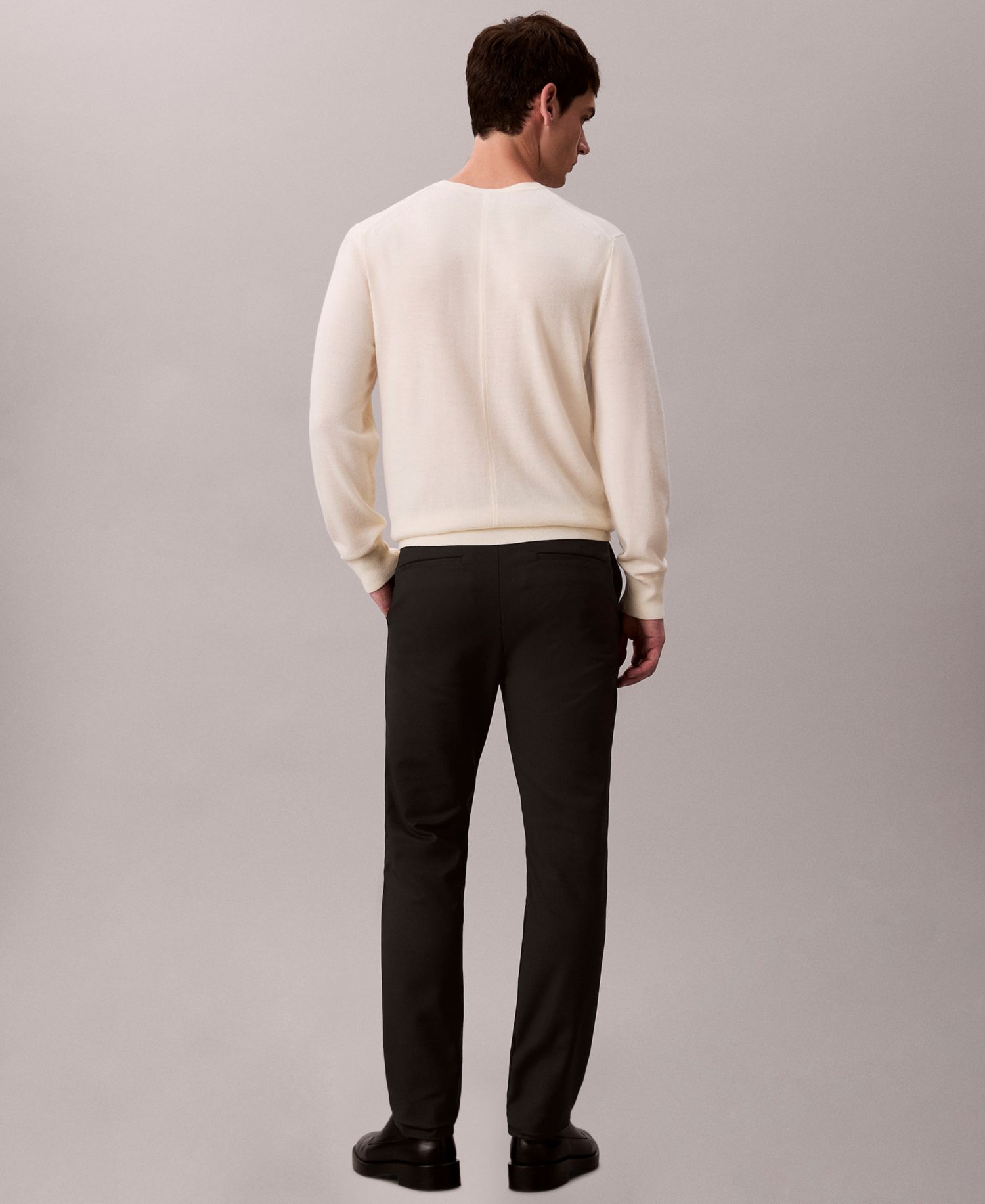 Slim Modern Stretch Cotton Nylon Trousers