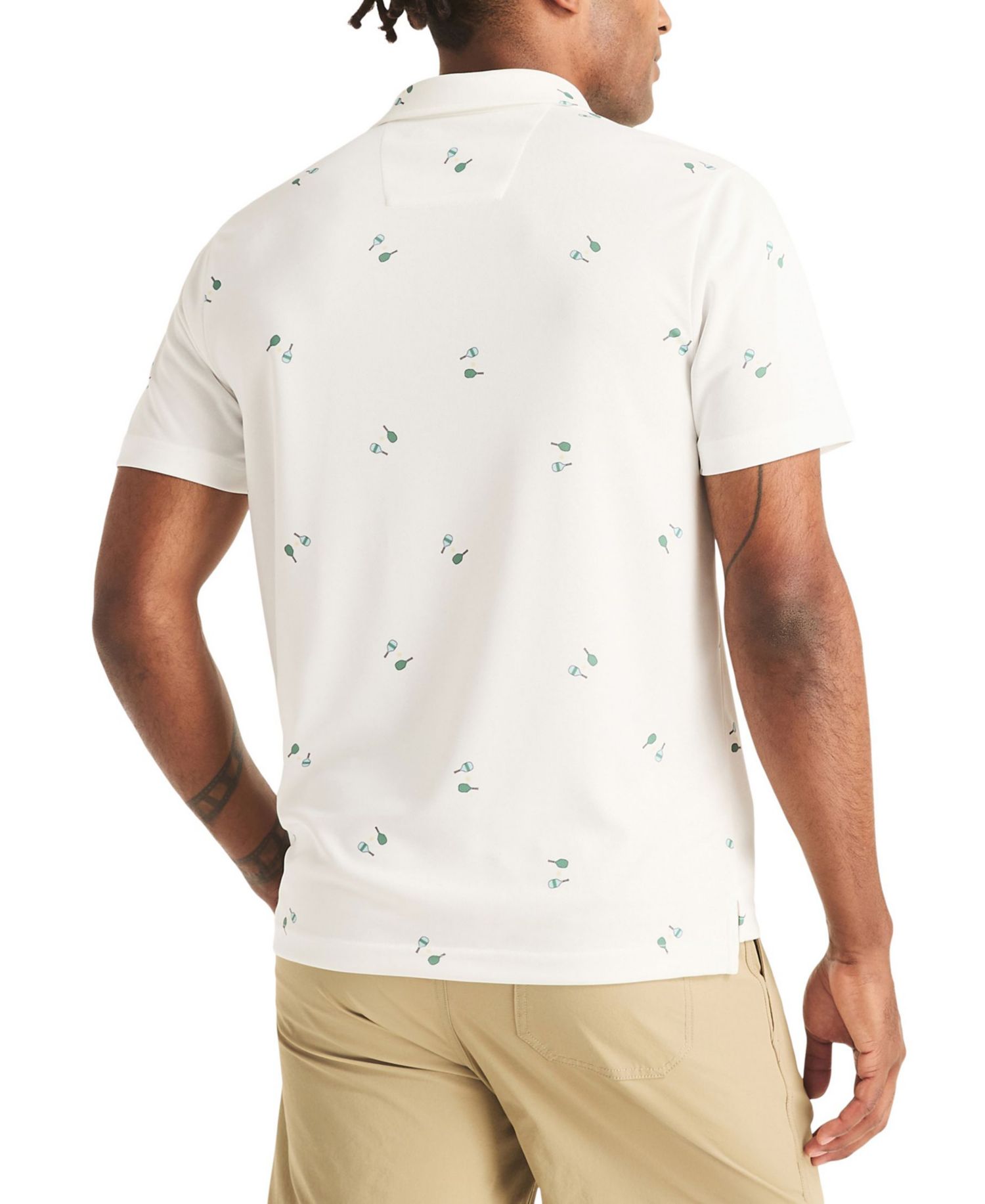 Men's Paddle Print Golf Polo Shirt