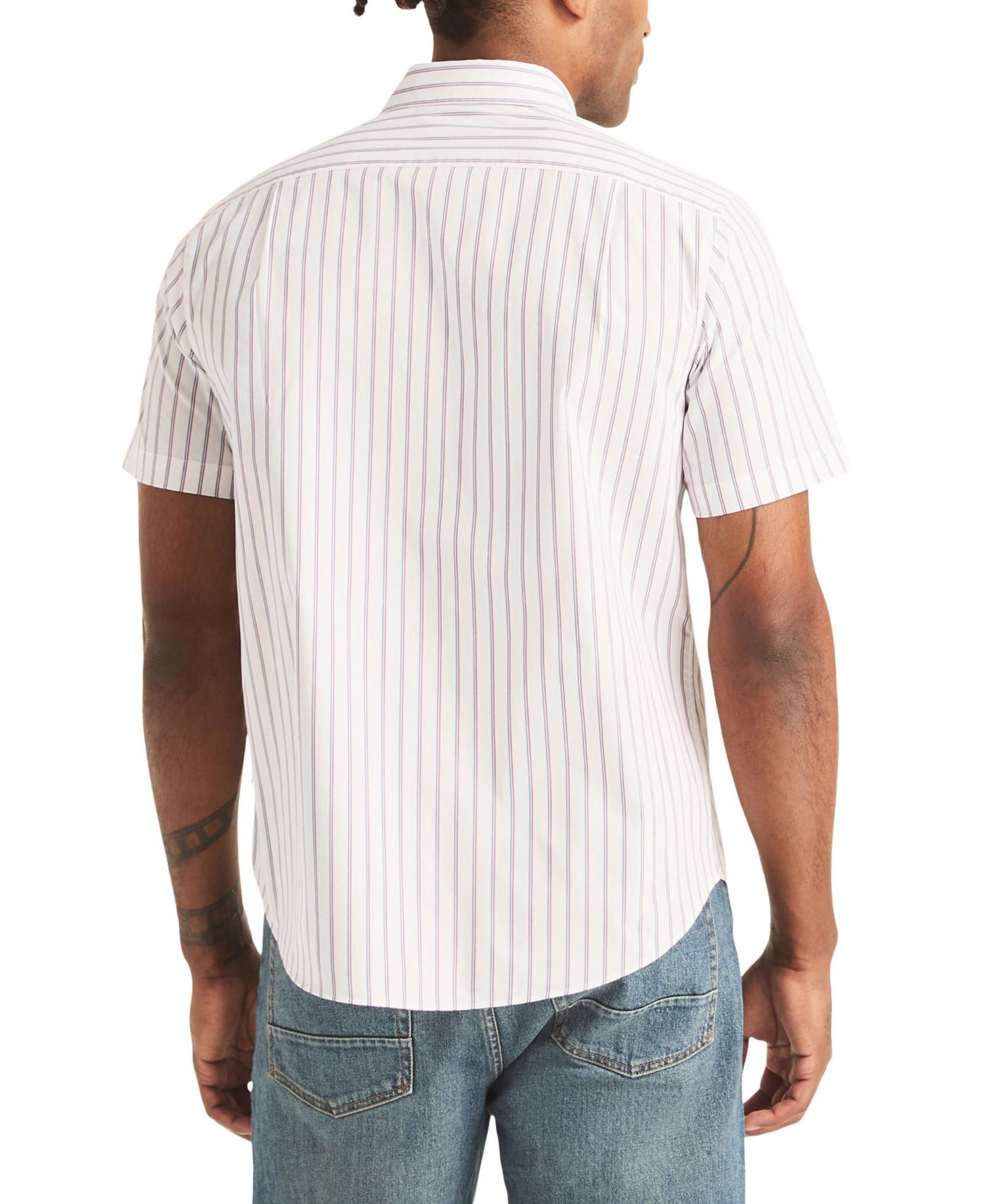 Men's Short-Sleeve Stripe Shirt
