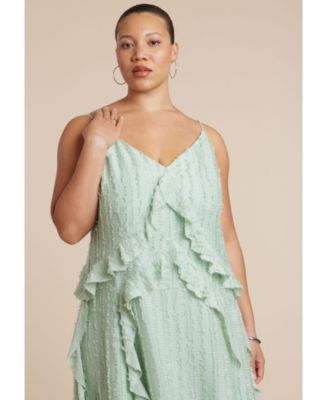 Women's Textured Ruffle Cami Dress