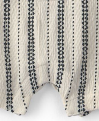 Baby Boys' Striped Short-Sleeve Romper