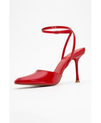 Blues Round Toe Ankle Strap Pump (Women)