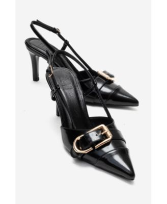 women's Noen Buckle Pointed Toe Stiletto Pump