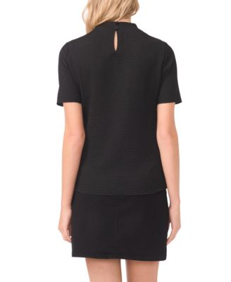 Women's Short-Sleeve Mock Neck Top