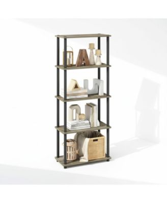 3-Tier Bookshelf Compact Display Rack Modern Minimalist Wood Storage for Living Room Bedroom Home Office