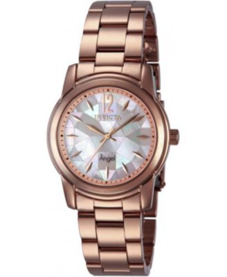 Women's 12625 Angel Quartz Mother of Pearl Dial Watch