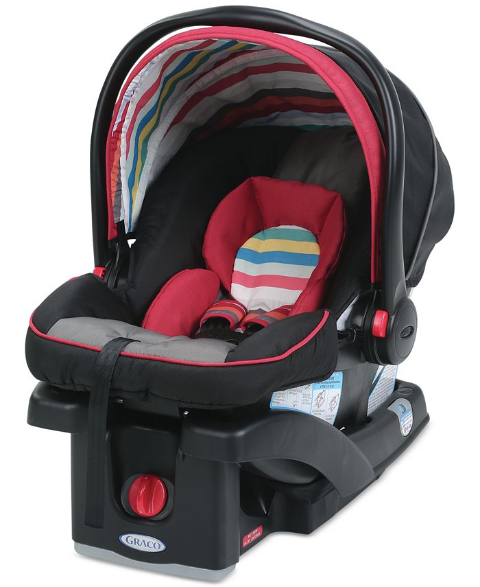 Red graco top infant car seat