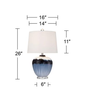 Hulda 26" High Art Glass Table Lamp Set of 2