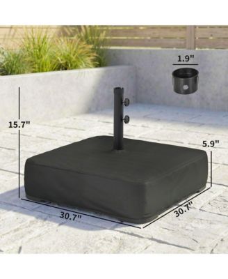 Patio Umbrella Base 176 lbs Filled for 1.9" Poles,