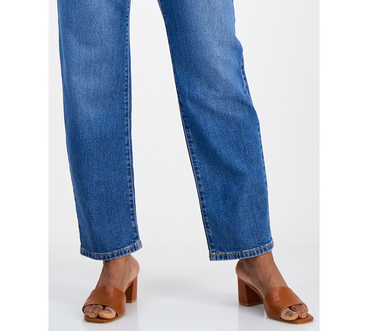 Style & Co Petite Mid-Rise Relax Straight-Leg Jeans, Macy's Exclusive view 5 — MAYCSS fashion products