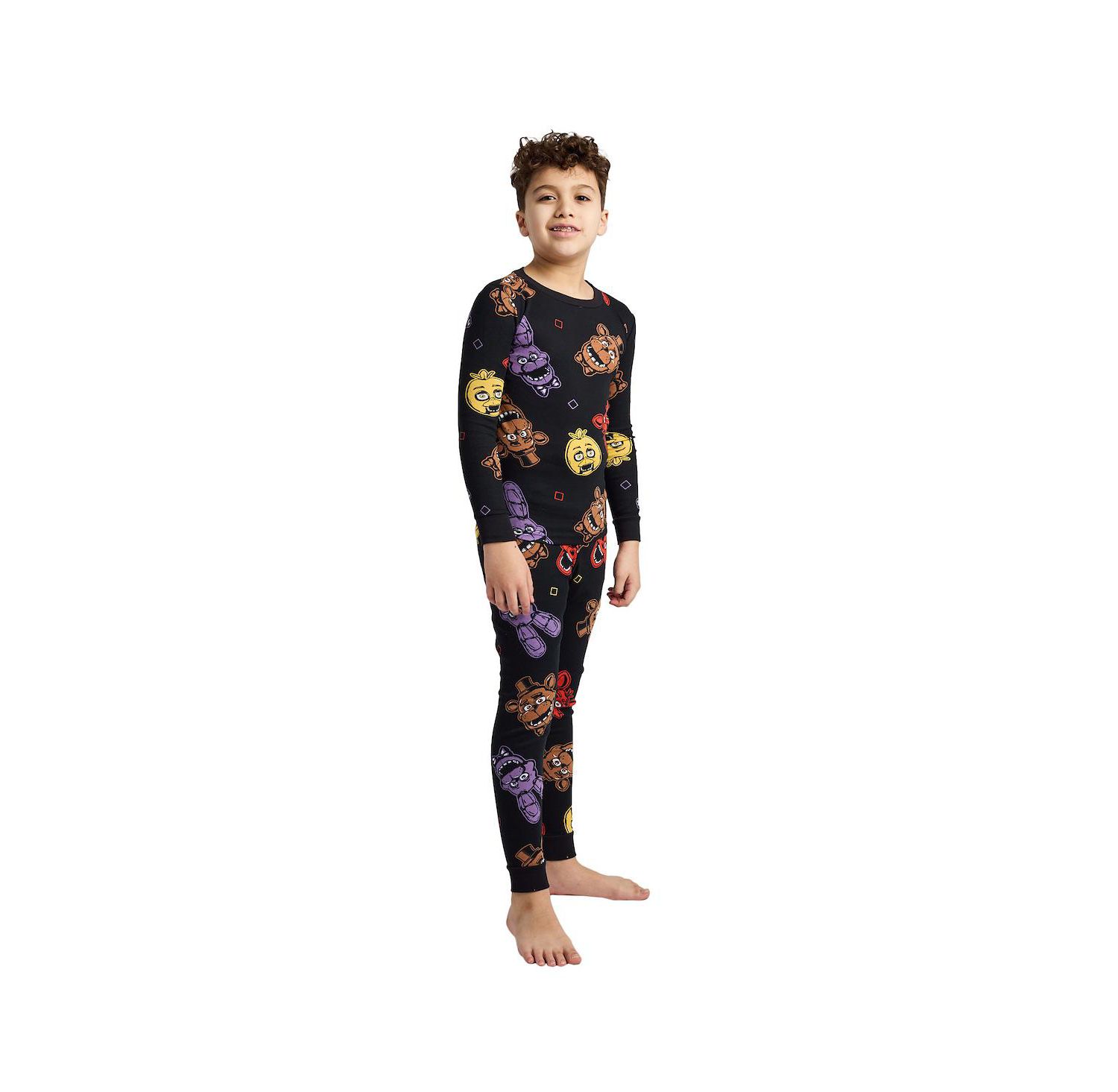 Big Boys I Survived Freddy Face 4-Pack Pajama Set-14