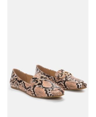 wibele croc textured metal show detail loafers