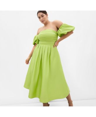 Women's Rosalee Puff Sleeve Midi Dress