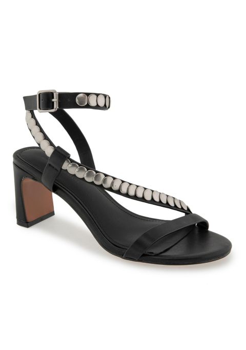 Женские сандалии Rebecca Minkoff Catalina Heeled, цвет: Чёрный
