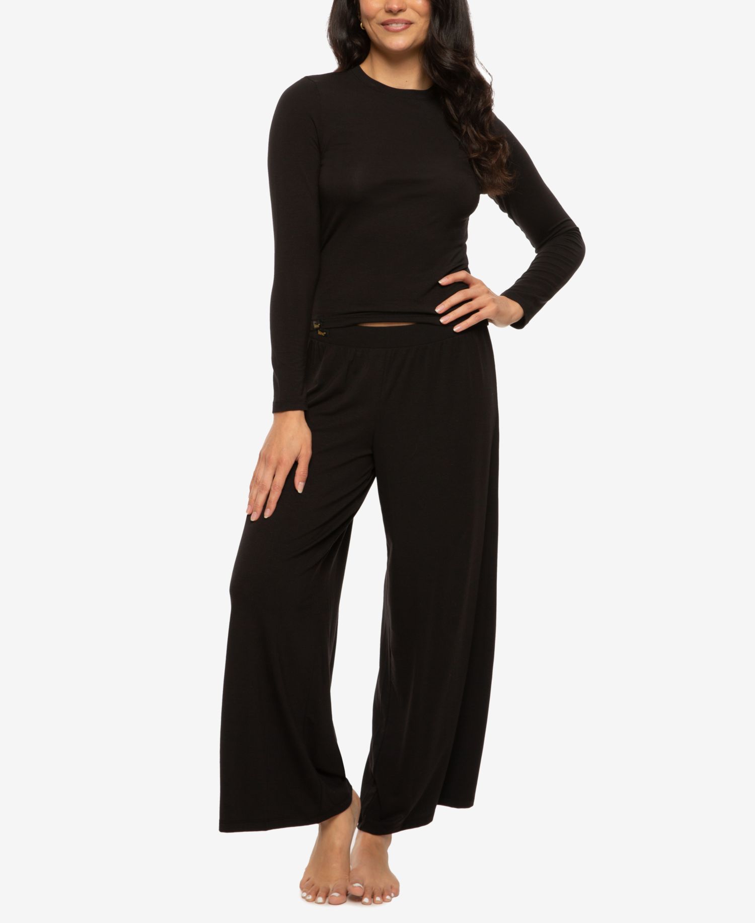 Women's Lena Modal Linen Long-Sleeve and Pants Set Style