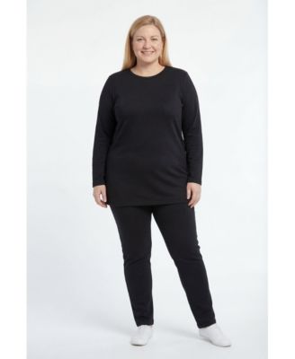 Plus Size Fleece Sweatshirt Set