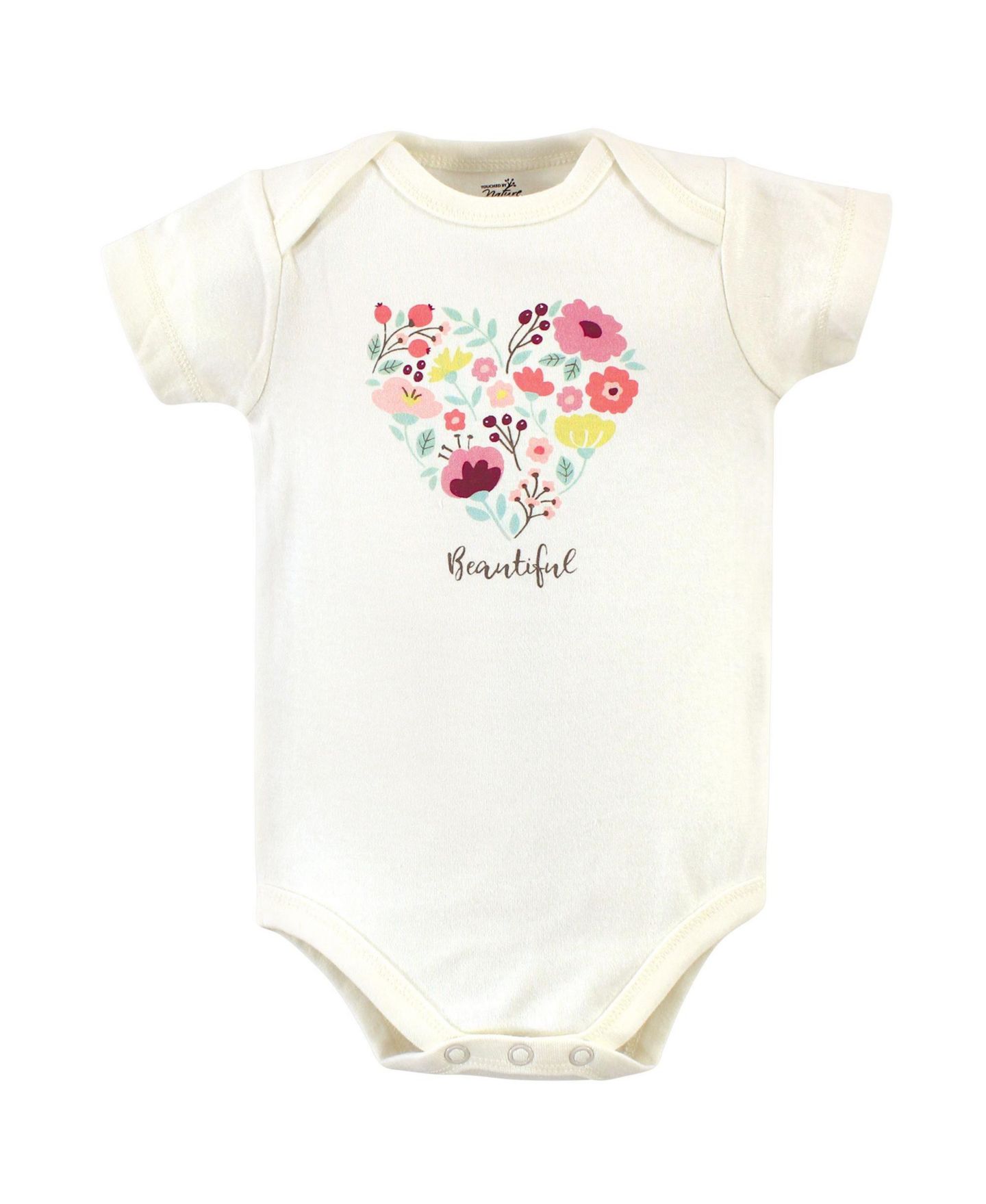 Худи Touched by Nature Natural Cotton Hoodie, Bodysuit or Tee Top, and Pant для девочек-малышей, цвет: Botanical — фото 3