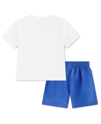 Jordan Boys' Toddler 2T-4T Dri-FIT Crewneck T-Shirt and Mesh Shorts, 2-Piece Set	