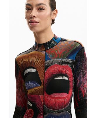 Women's Long Sleeve High Neck T-Shirt