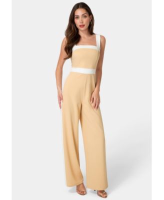 Women's Colorblock Square Neck Jumpsuit