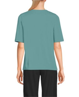 Women's Supima Jersey Half Sleeve Splitneck Shirt